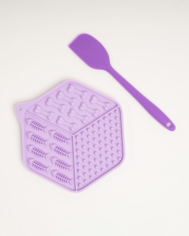 Lavender Lick Mat Set